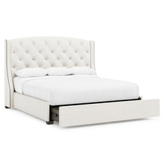 Jordan Espresso King Storage Shelter Bed (64" H) - Ornate Home
