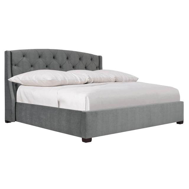 Jordan Espresso Queen Shelter Bed Extended (54" H) - Ornate Home