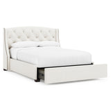 Jordan Espresso Queen Storage Shelter Bed (54" H) - Ornate Home