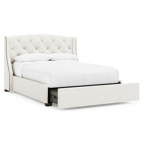 Jordan Espresso Queen Storage Shelter Bed (54" H) - Ornate Home