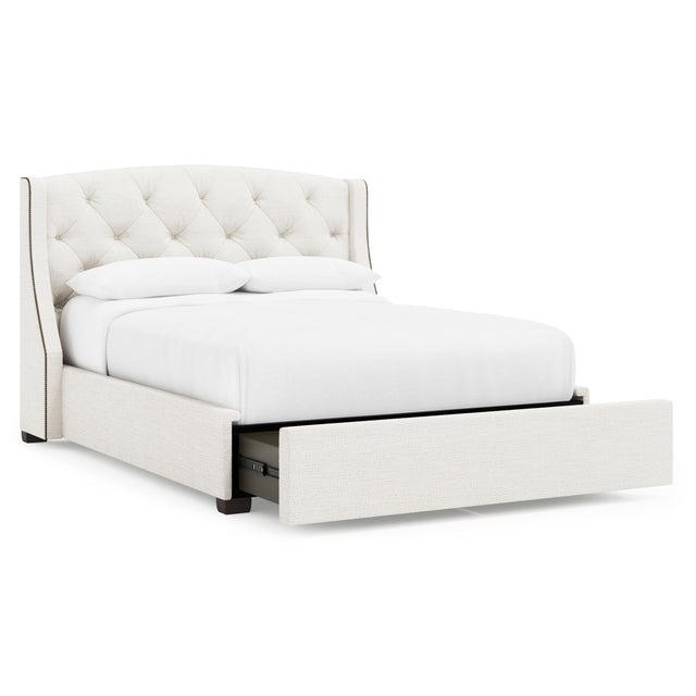 Jordan Espresso Queen Storage Shelter Bed (54" H) - Ornate Home