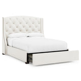 Jordan Espresso Queen Storage Shelter Bed (64" H) - Ornate Home