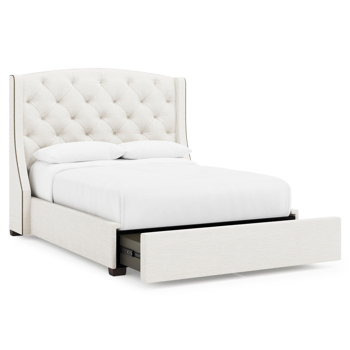 Jordan Espresso Queen Storage Shelter Bed (64" H) - Ornate Home