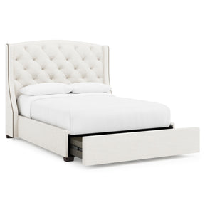 Jordan Espresso Queen Storage Shelter Bed (64" H) - Ornate Home