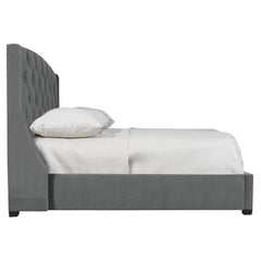 Jordan Gray Queen Shelter Bed Extended (64" H) - Ornate Home
