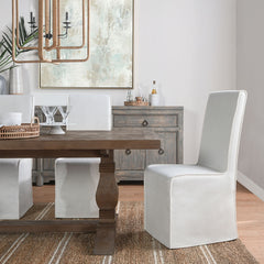 Jordan White Upholstered Dining Chair (Set of 2) - Ornate Home