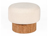 Jordon Cream/Natural Stool - Ornate Home