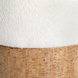 Jordon Cream/Natural Stool - Ornate Home