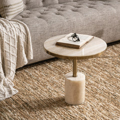 Jordyn Champagne Large Accent Table - Ornate Home