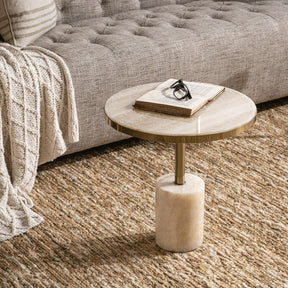 Jordyn Champagne Large Accent Table - Ornate Home