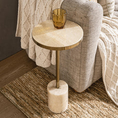 Jordyn Champagne Medium Accent Table - Ornate Home