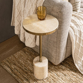 Jordyn Champagne Medium Accent Table - Ornate Home