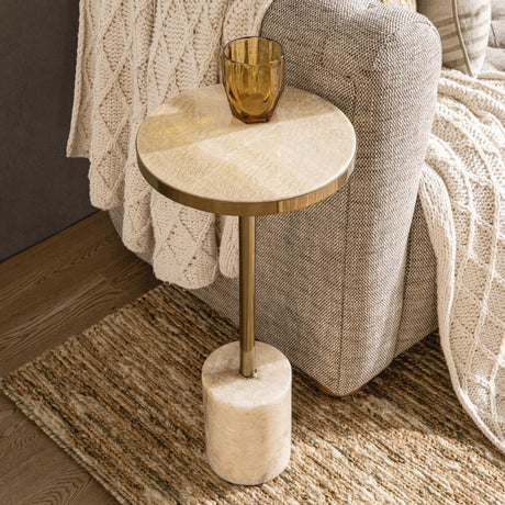 Jordyn Champagne Medium Accent Table - Ornate Home