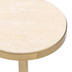 Jordyn Champagne Small Accent Table - Ornate Home