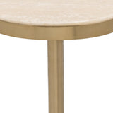 Jordyn Champagne Small Accent Table - Ornate Home