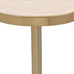 Jordyn Champagne Small Accent Table - Ornate Home