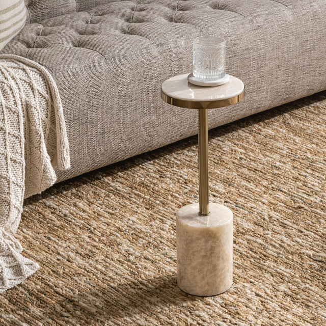 Jordyn Champagne Small Accent Table - Ornate Home
