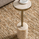 Jordyn Champagne Small Accent Table - Ornate Home