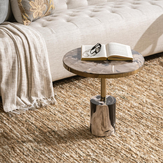 Jordyn Molten Husk Large Accent Table - Ornate Home