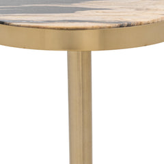 Jordyn Molten Husk Medium Accent Table - Ornate Home