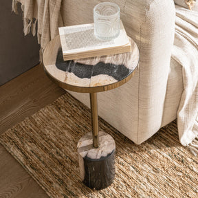 Jordyn Molten Husk Medium Accent Table - Ornate Home