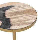 Jordyn Molten Husk Small Accent Table - Ornate Home