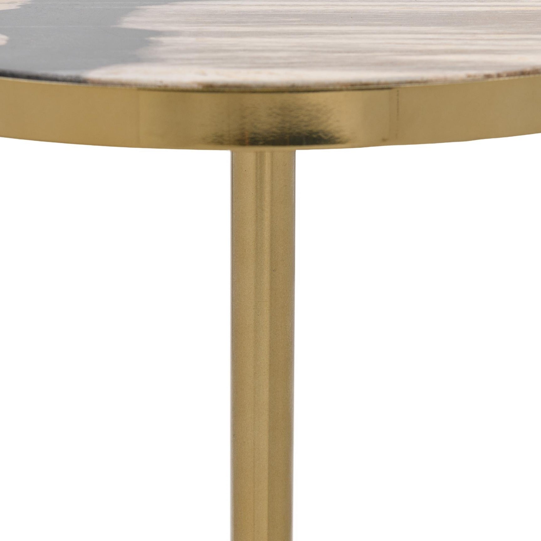 Jordyn Molten Husk Small Accent Table - Ornate Home
