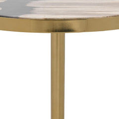 Jordyn Molten Husk Small Accent Table - Ornate Home