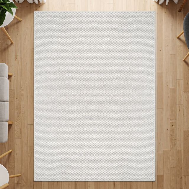 Jorena Bone Jute-Look Rug | Washable Area Rug - Ornate Home