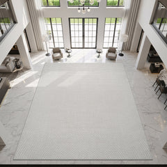 Jorena Bone Jute-Look Rug | Washable Area Rug - Ornate Home