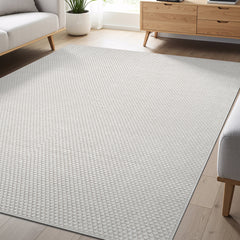 Jorena Bone Jute-Look Rug | Washable Area Rug - Ornate Home