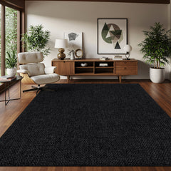 Jorena Dark Gray Jute-Look Rug | Durable Area Rug - Ornate Home