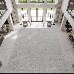Jorena Gray Jute-Look Rug | Modern Indoor/Outdoor - Ornate Home