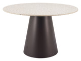 Jorf Beige & Bronze Dining Table - Ornate Home