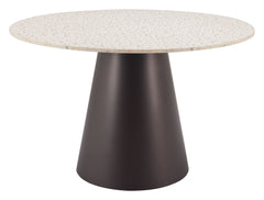 Jorf Beige & Bronze Dining Table - Ornate Home