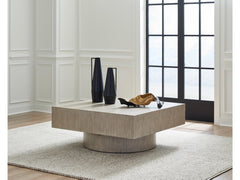 Jorielyn Light Grayish Brown Square Cocktail Table - Ornate Home