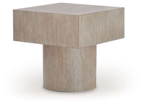 Jorielyn Light Grayish Brown Square End Table - Ornate Home