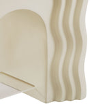 Jorin Ivory Squiggle Side Table - Ornate Home