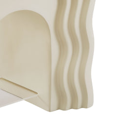 Jorin Ivory Squiggle Side Table - Ornate Home