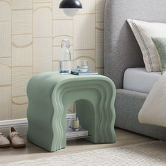 Jorin Sage Squiggle Side Table - Ornate Home