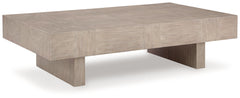 Jorlaina Light Grayish Brown Coffee Table - Ornate Home