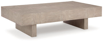 Jorlaina Light Grayish Brown Coffee Table - Ornate Home