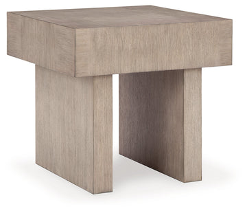 Jorlaina Light Grayish Brown End Table - Ornate Home