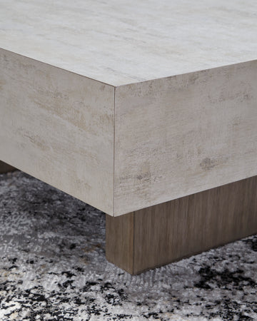 Jorlaina Light Grayish Brown Square Cocktail Table - Ornate Home