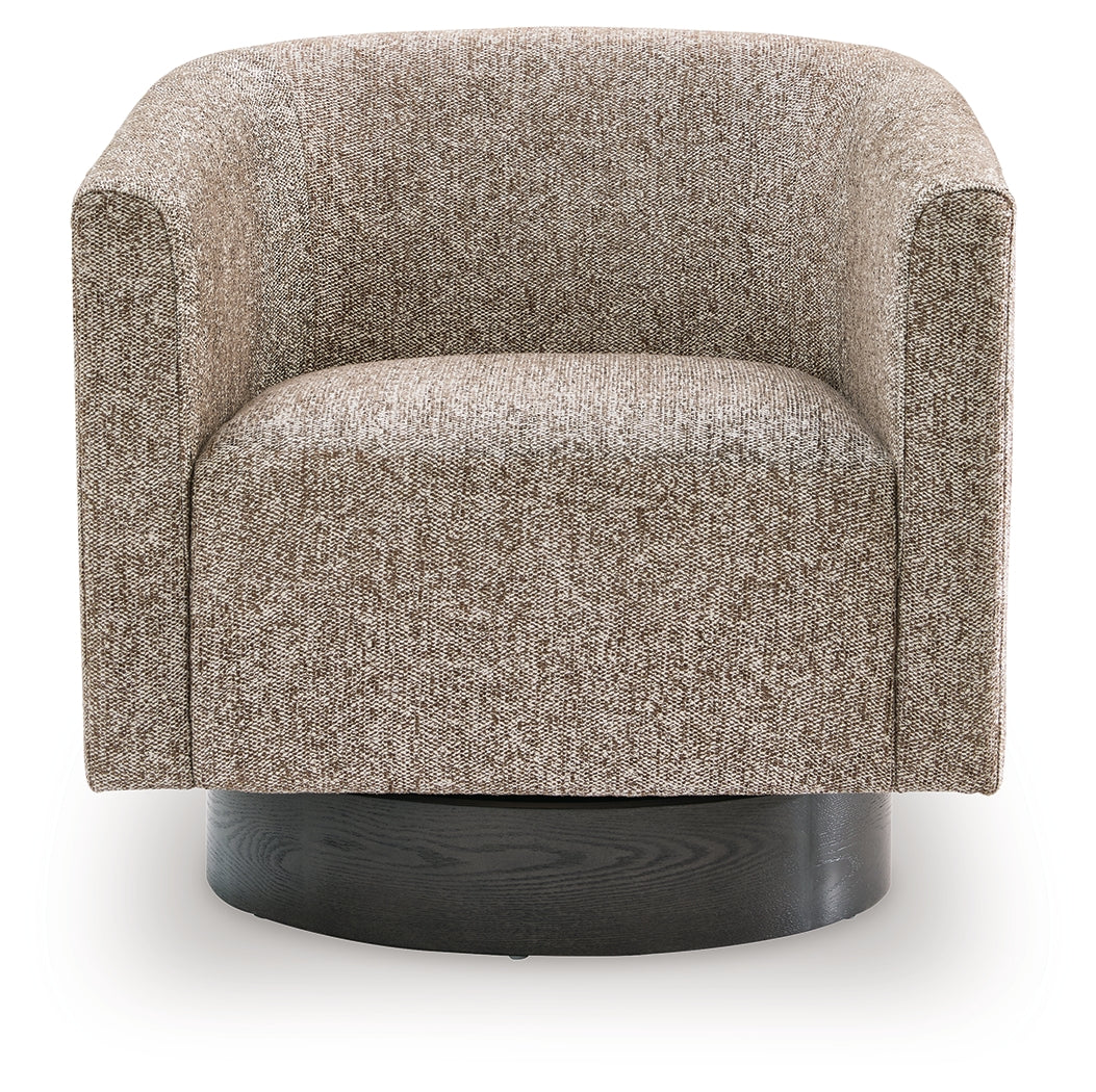 Jorryn Brown Swivel Accent Chair (Online Special Price) - Ornate Home