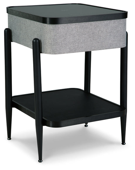 Jorvalee Gray/Black Accent Table - Ornate Home