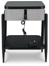 Jorvalee Gray/Black Accent Table - Ornate Home