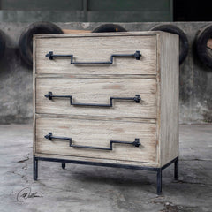 Jory Aged Ivory Accent Chest - Ornate Home