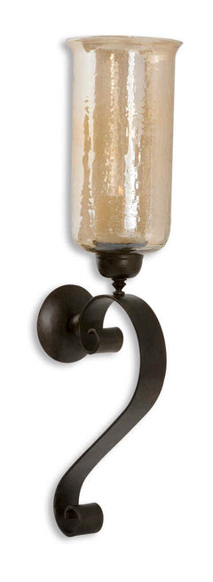 Joselyn Bronze Candle Wall Sconce - Ornate Home