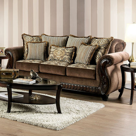 Joselyn Brown Sofa - Ornate Home
